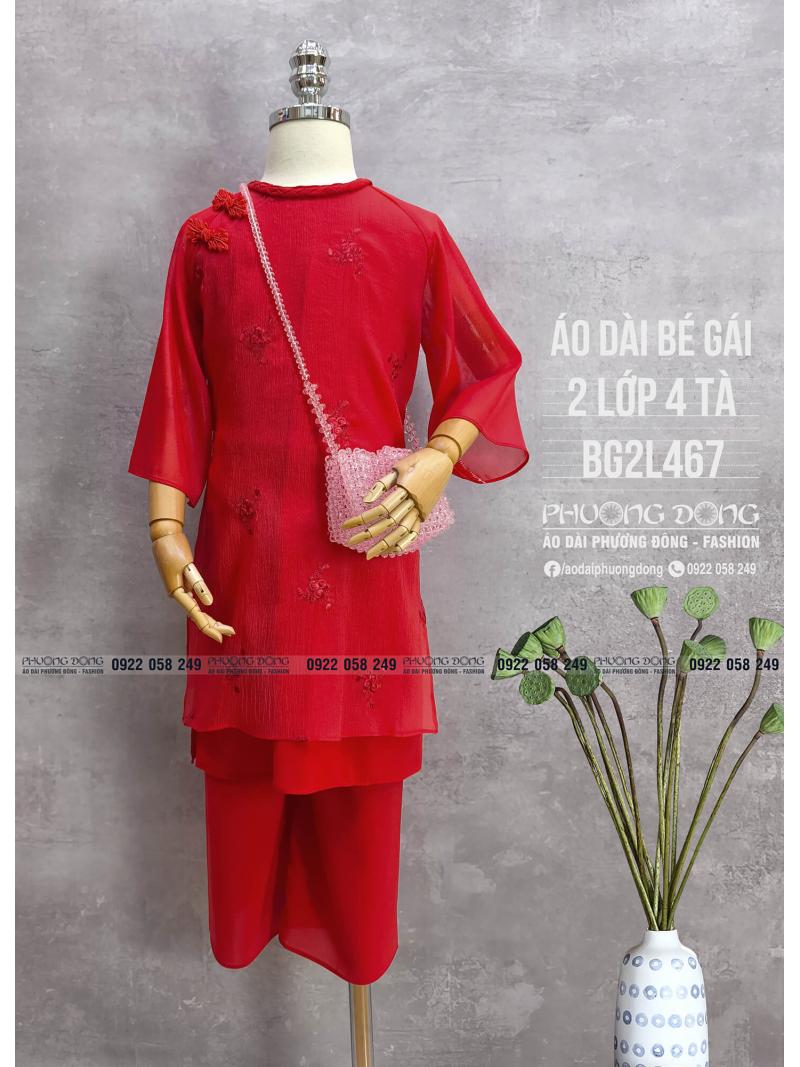 Áo Dài Cách Tân Bé Gái BG2L467